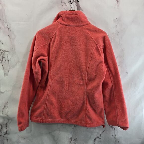 Columbia Jacket Womens Medium Coral Fleece Full Zip Mock Neck Benton Springs - Picture 5 of 12